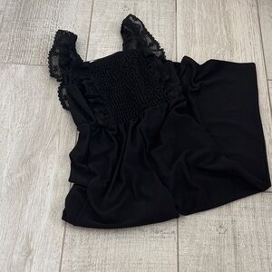 Black Lace Kids Jumpsuit
